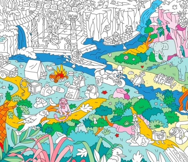 OMY Coloring Poster - Jungle