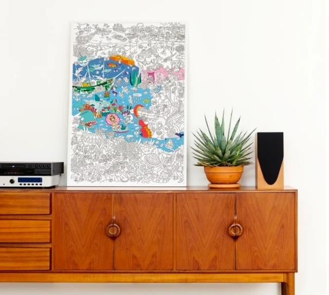 OMY Coloring Poster - Ocean