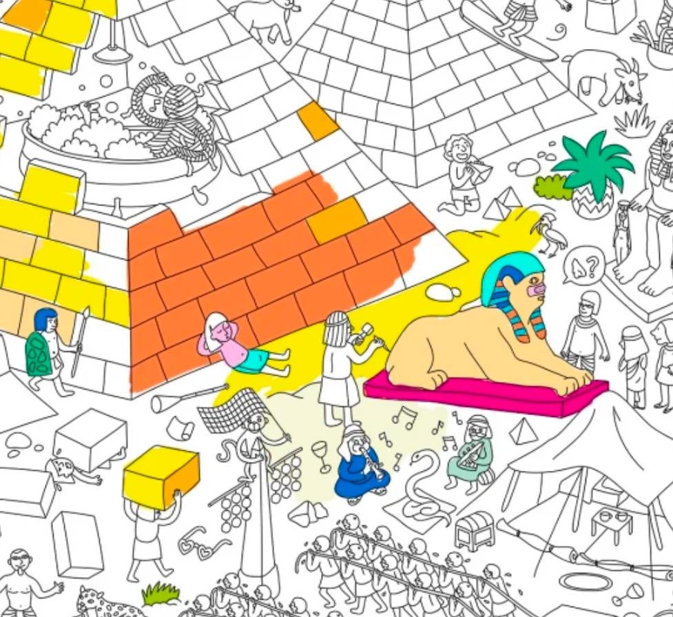 OMY Coloring Poster - Pyramid