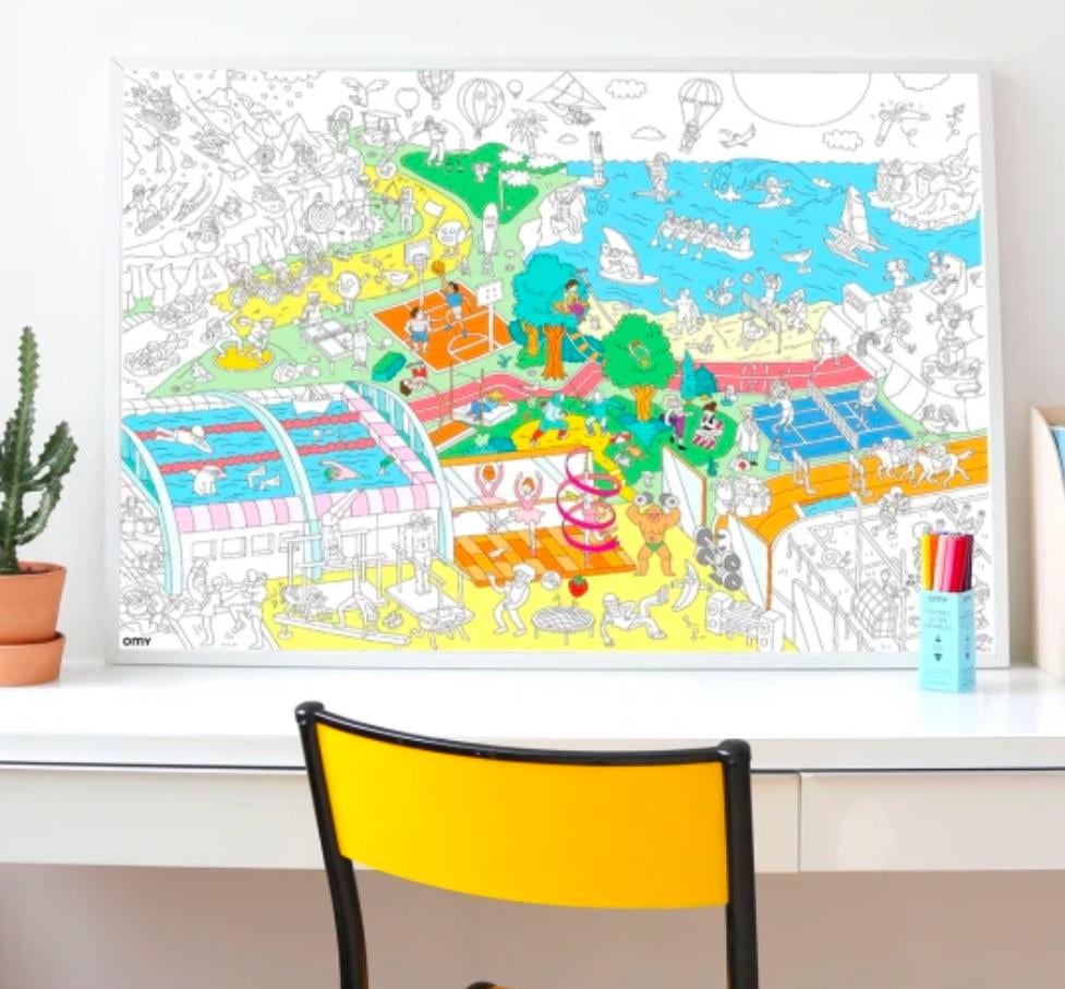 OMY Coloring Poster - Sports Club