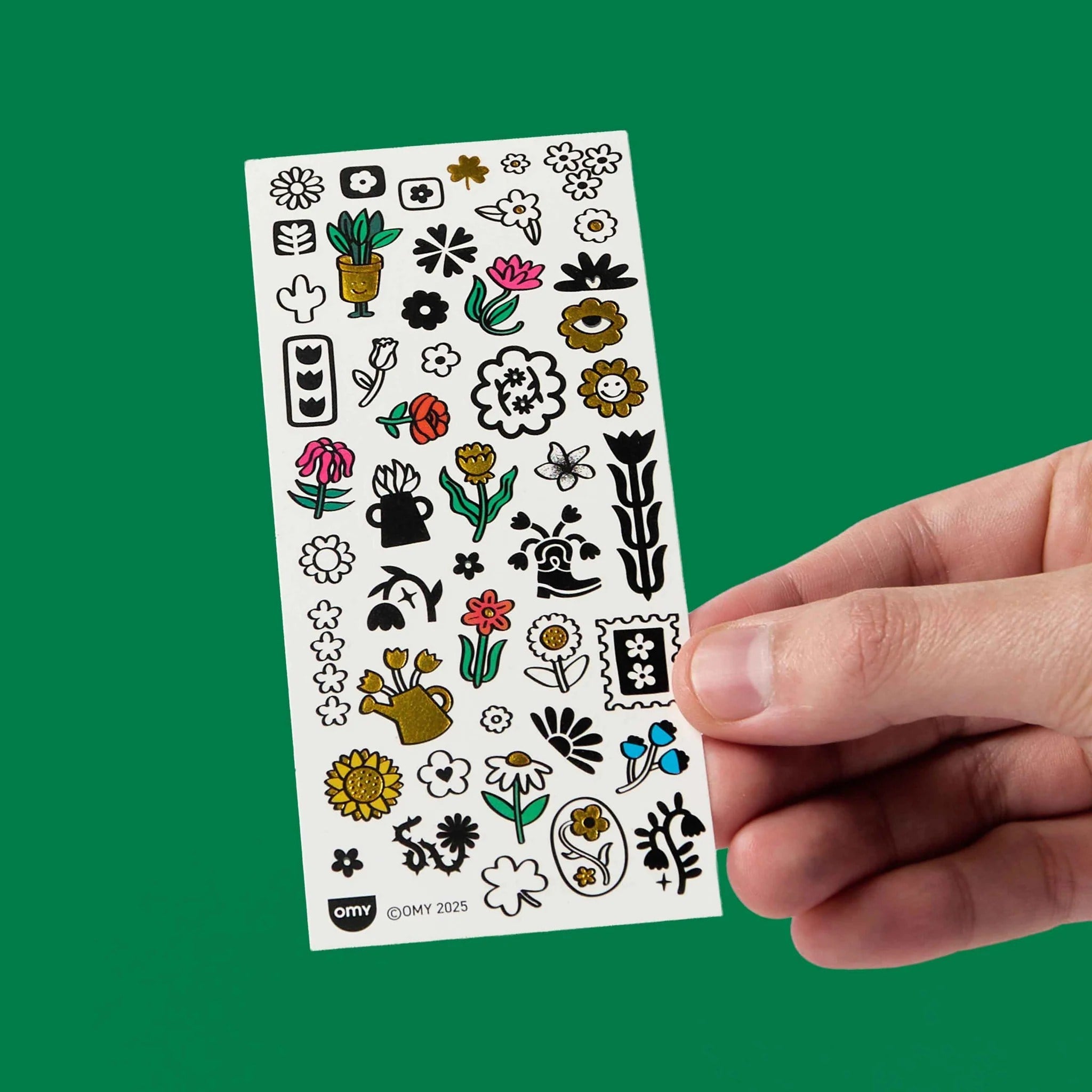 OMY Flash Tattoos Geçici Dövme - Flower Pop