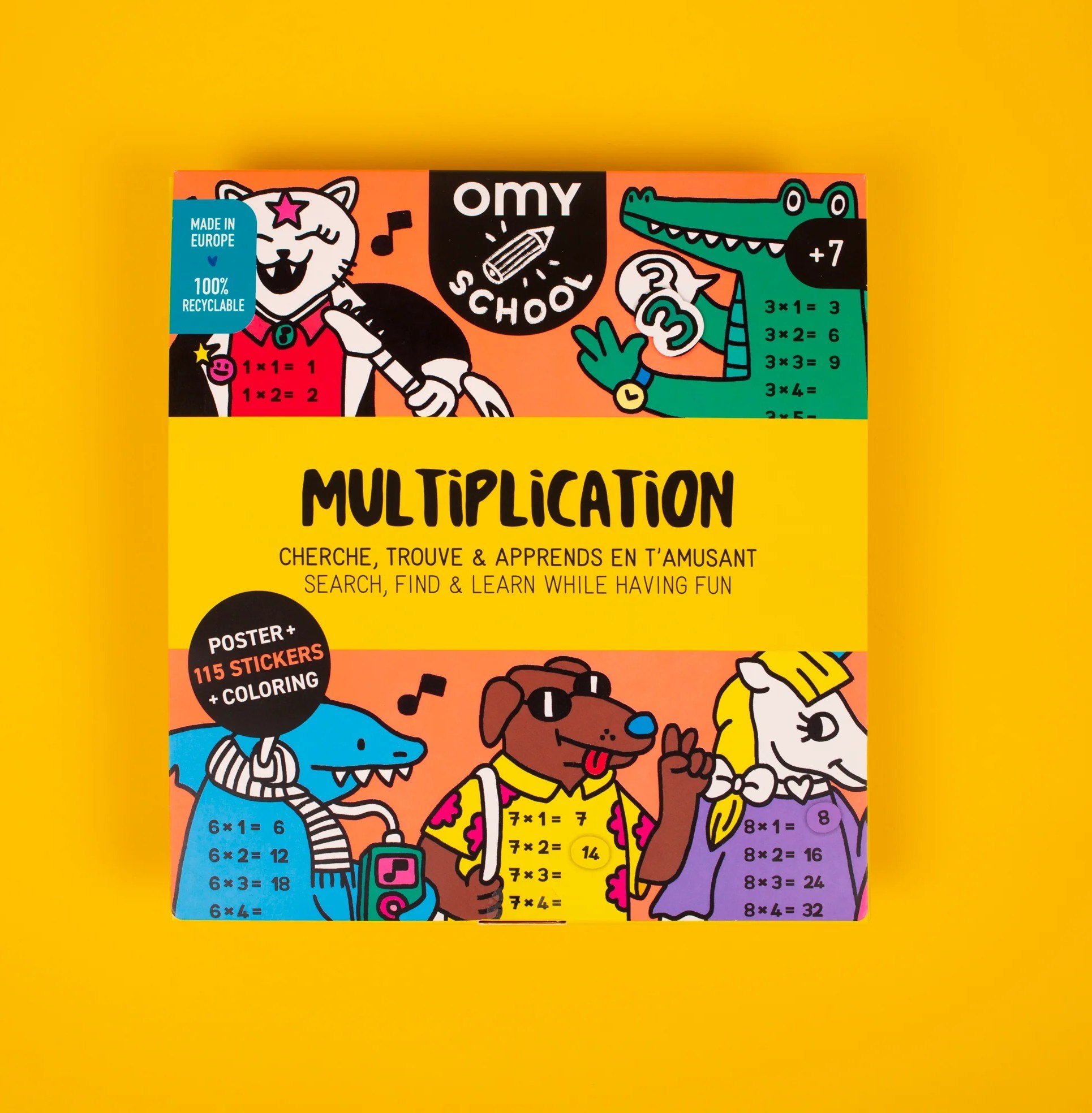 OMY School Öğretici Poster - Multiplication