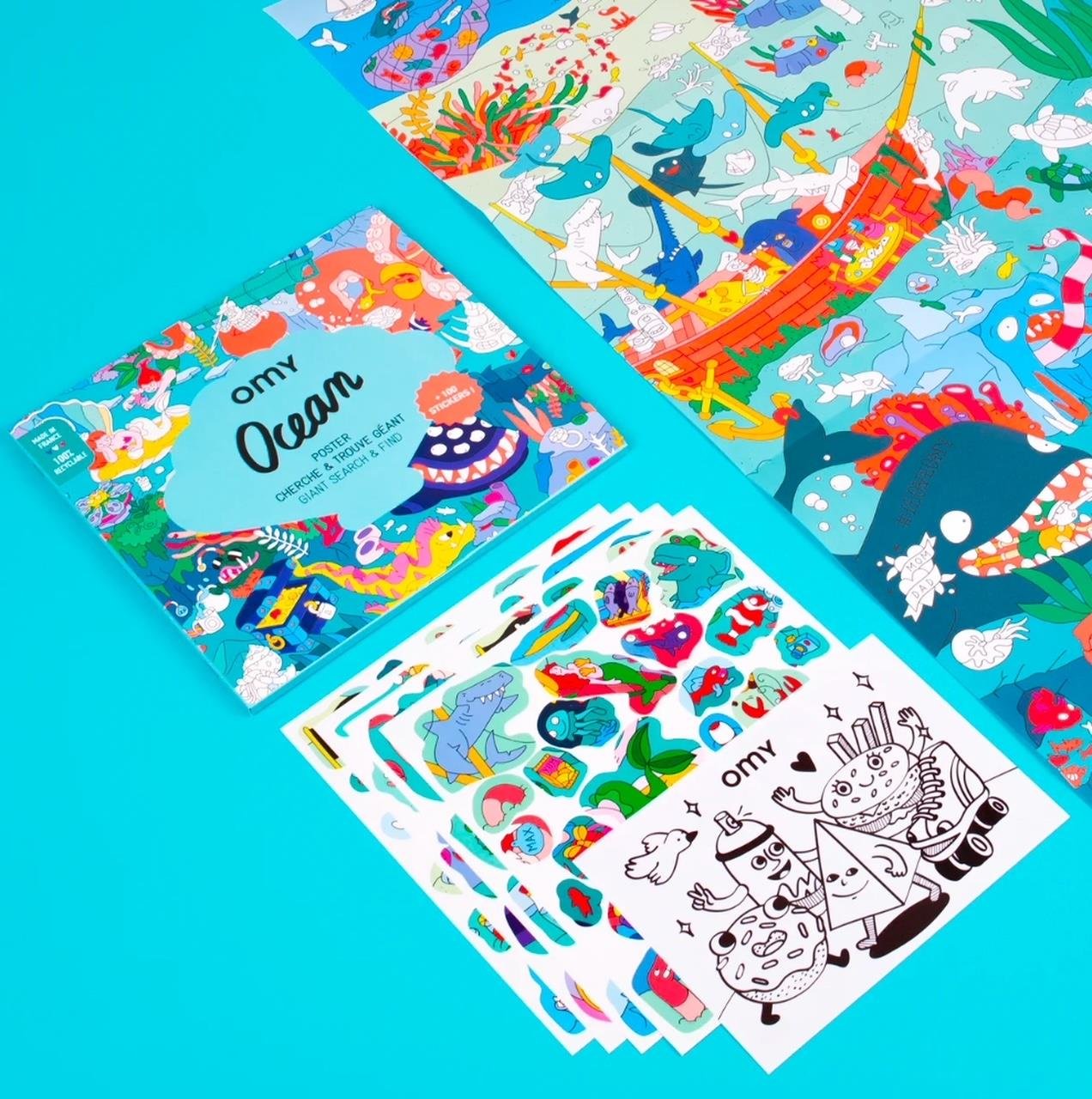 OMY Sticker Poster - Ocean