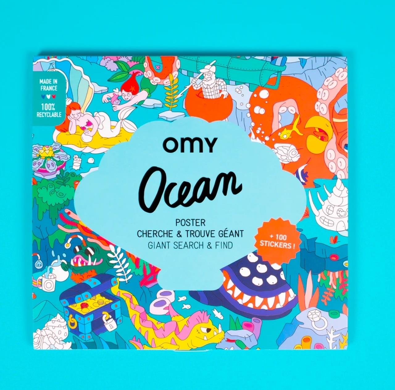 OMY Sticker Poster - Ocean