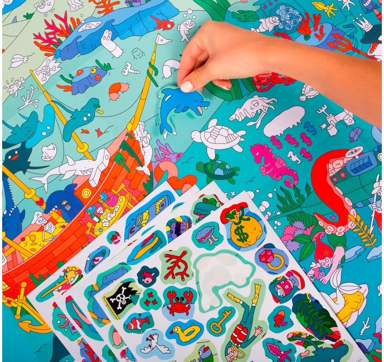 OMY Sticker Poster - Ocean