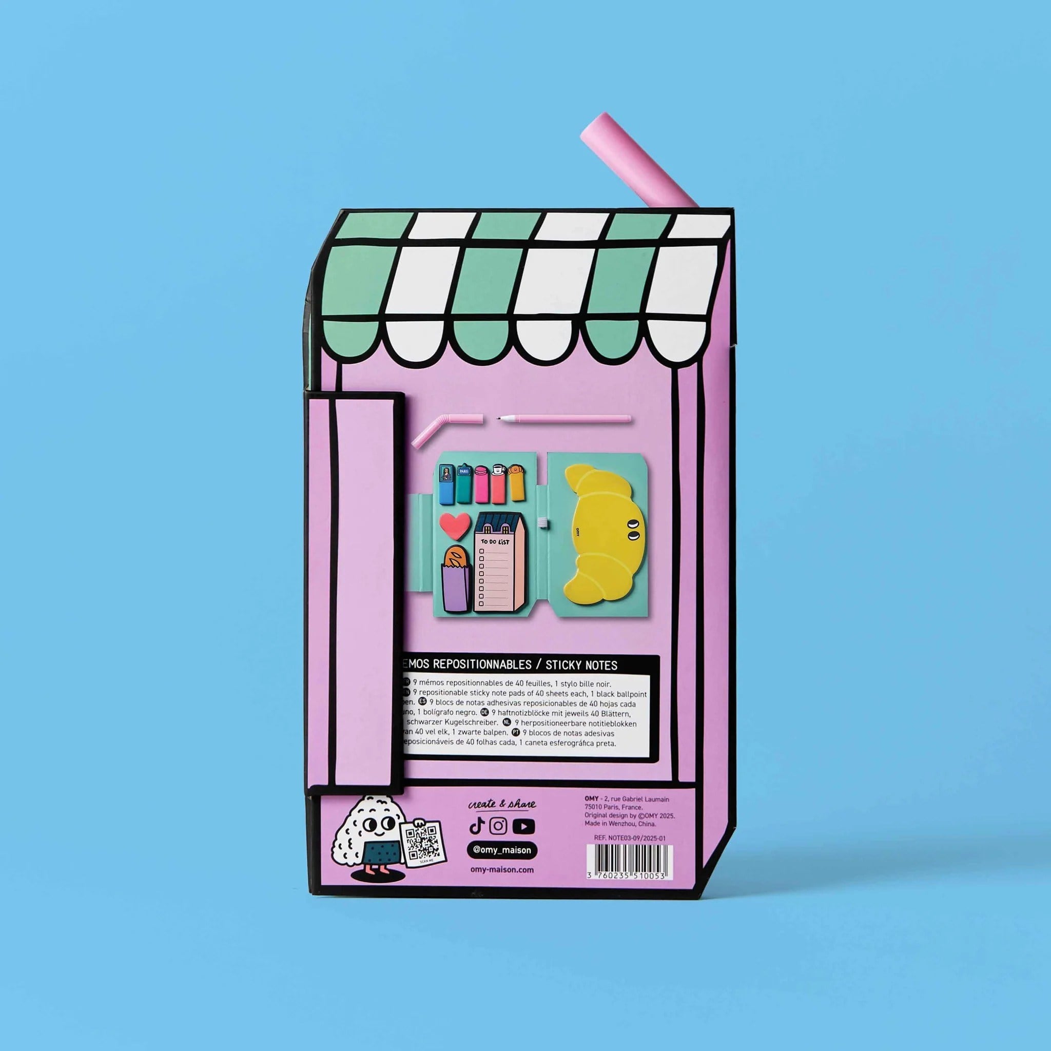 OMY Sticky Notes Yapışkanlı Not Seti - Paris