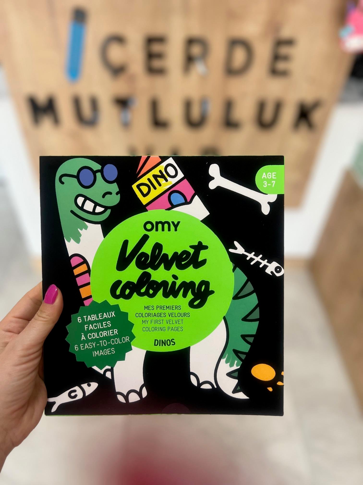 OMY Velvet Coloring / İlk Boyamalarım - Dinos