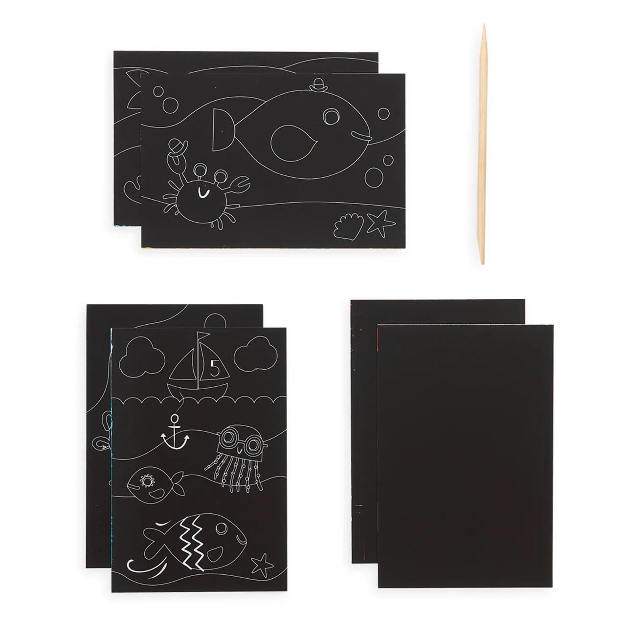 Ooly Mini Scratch & Scribble - Friendly Fish