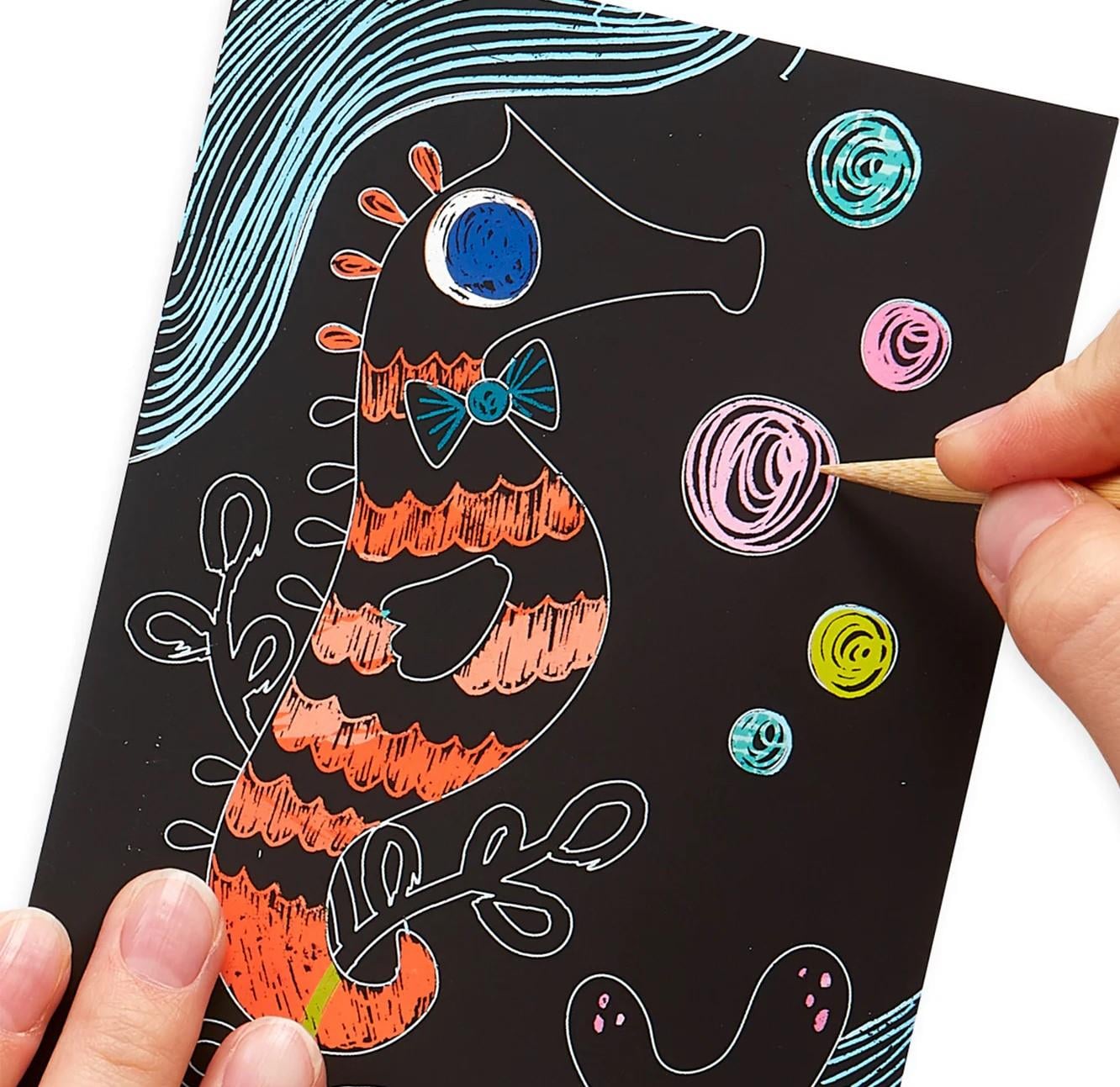 Ooly Mini Scratch & Scribble - Friendly Fish