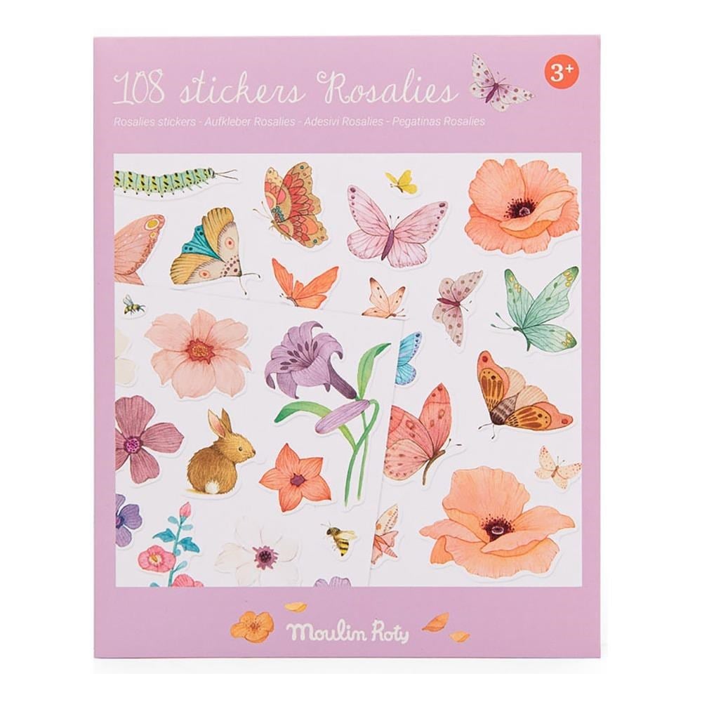 Pack of 108 stickers Les Rosalies