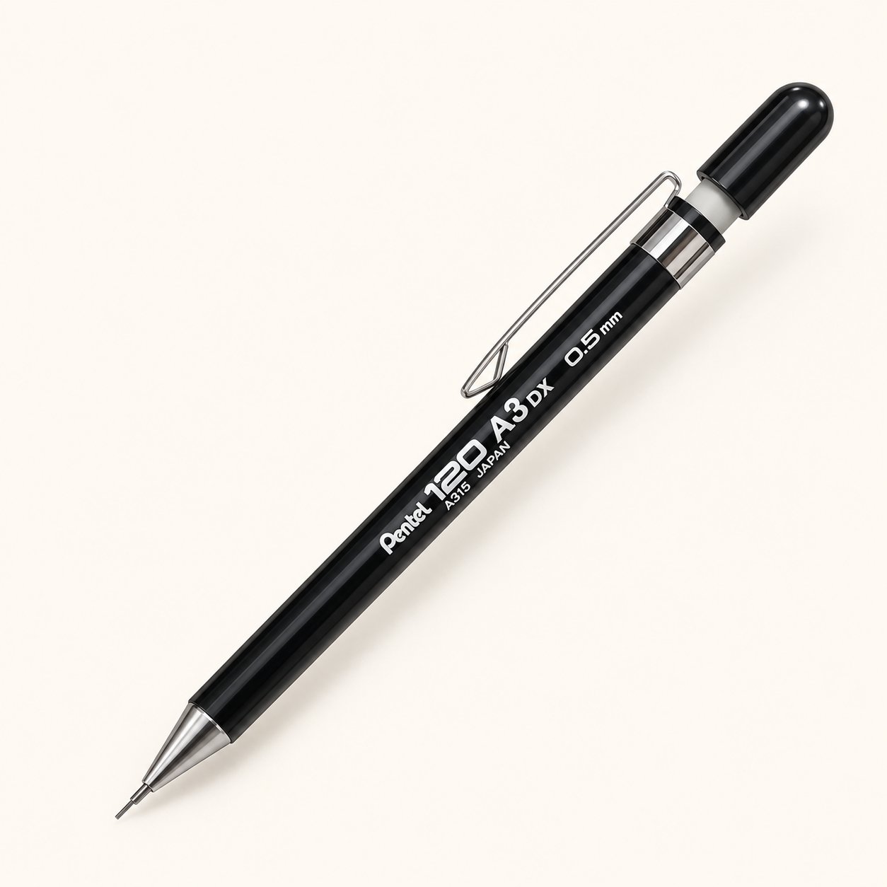 Pentel 120 A315  DX 0.5 mm Siyah Versatil Kalem 