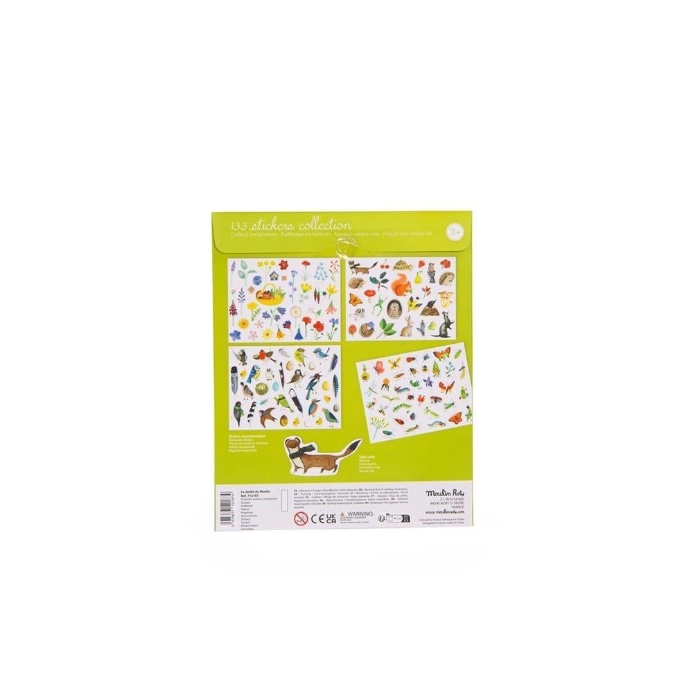 Pochette stickers Le botaniste Le Jardin du Moulin