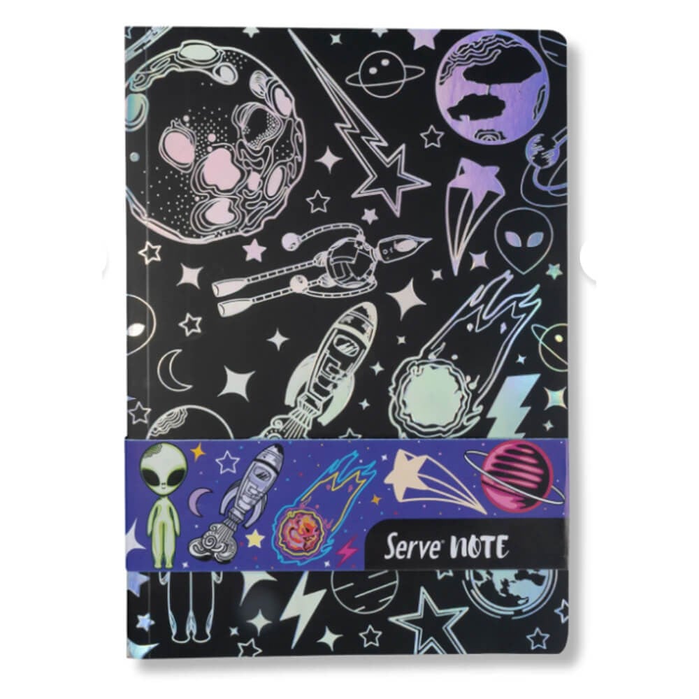 Serve Defter Seti - Uzay (Siyah) Kutulu
