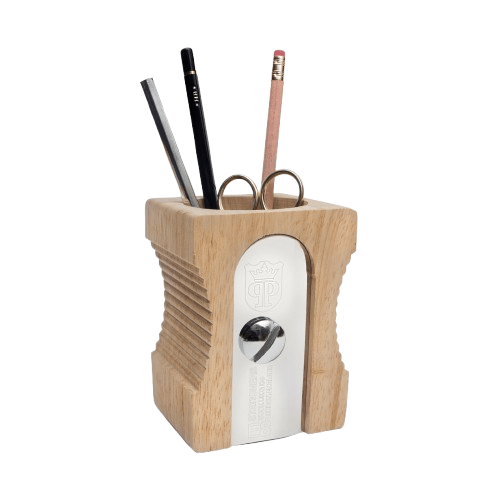 Suck Uk Sharpener Desk Tidy Kalemtraş Şeklinde Ahşap Kalemlik - Light