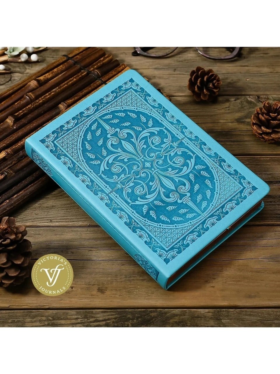 Victoria's Journals Defter Açık Mavi Aqua