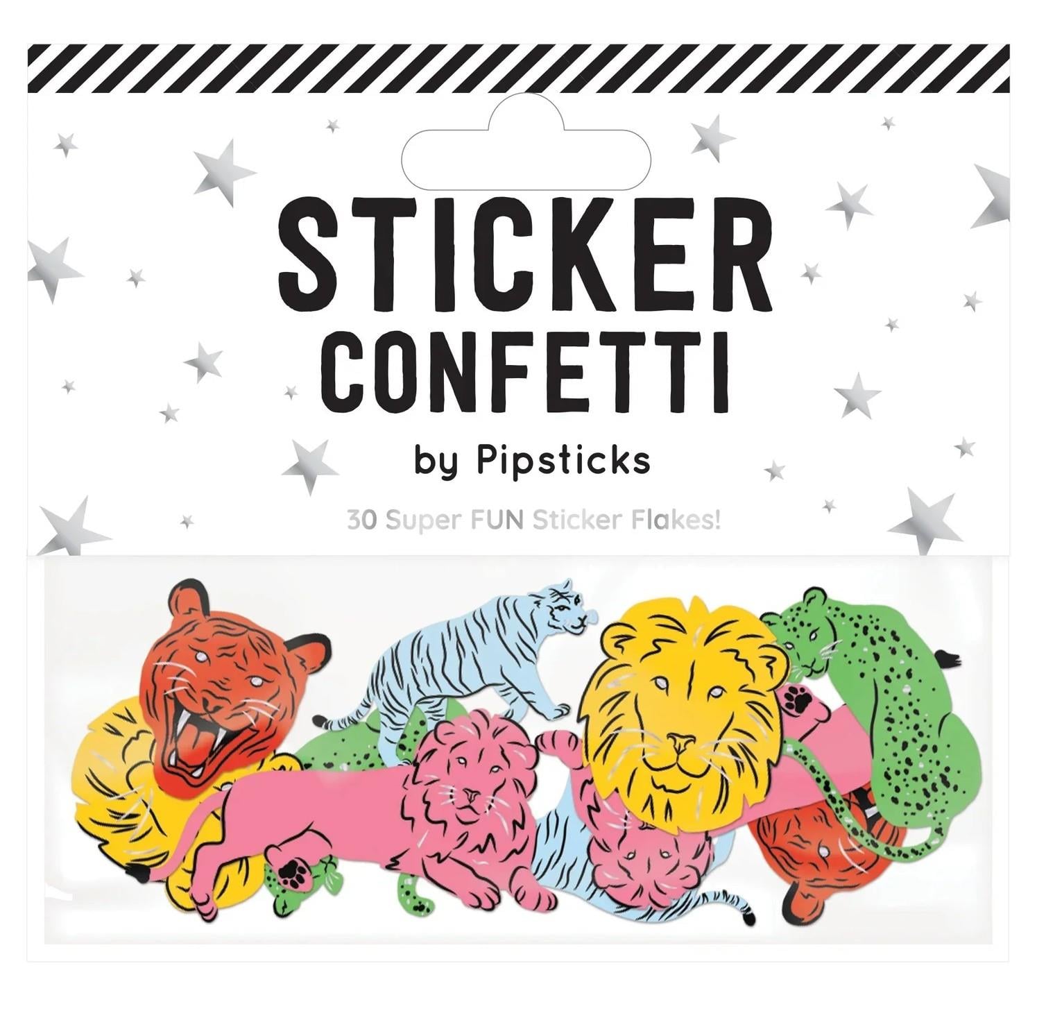 Wild Cats Sticker Confetti