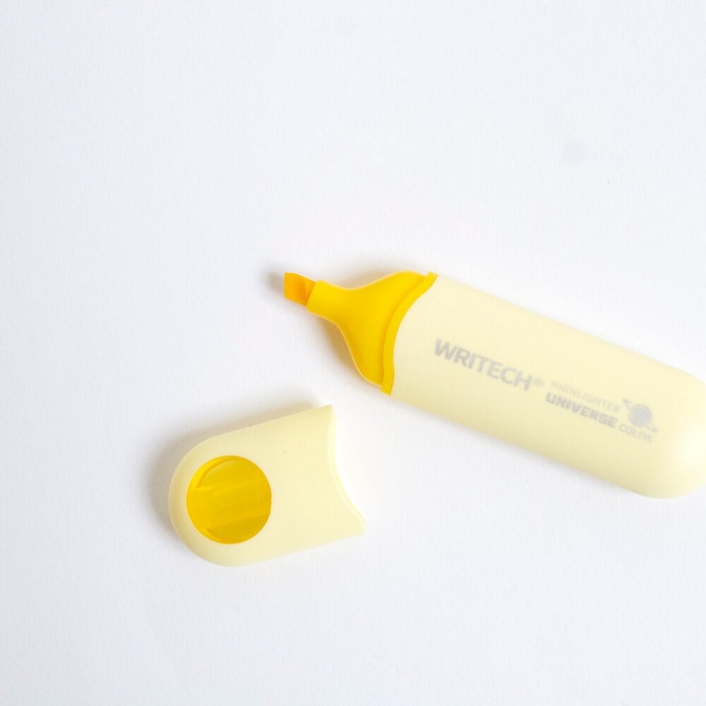 WRITECH Astronot Fosforlu Kalem Sarı