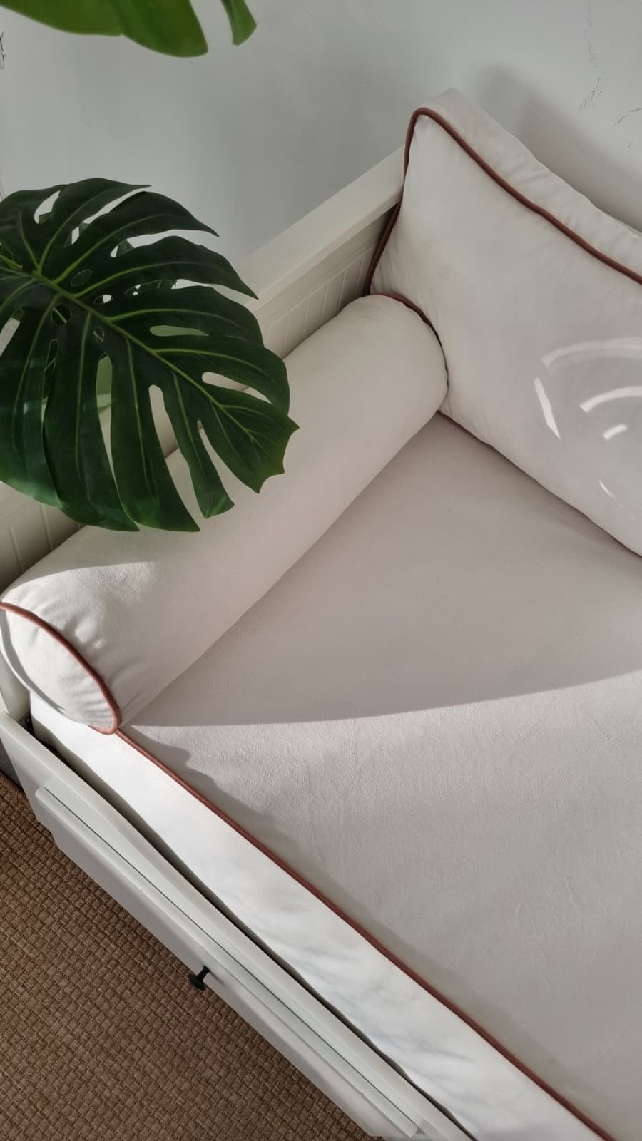 Fermuarlı Kadife Kumaş Divan Seti