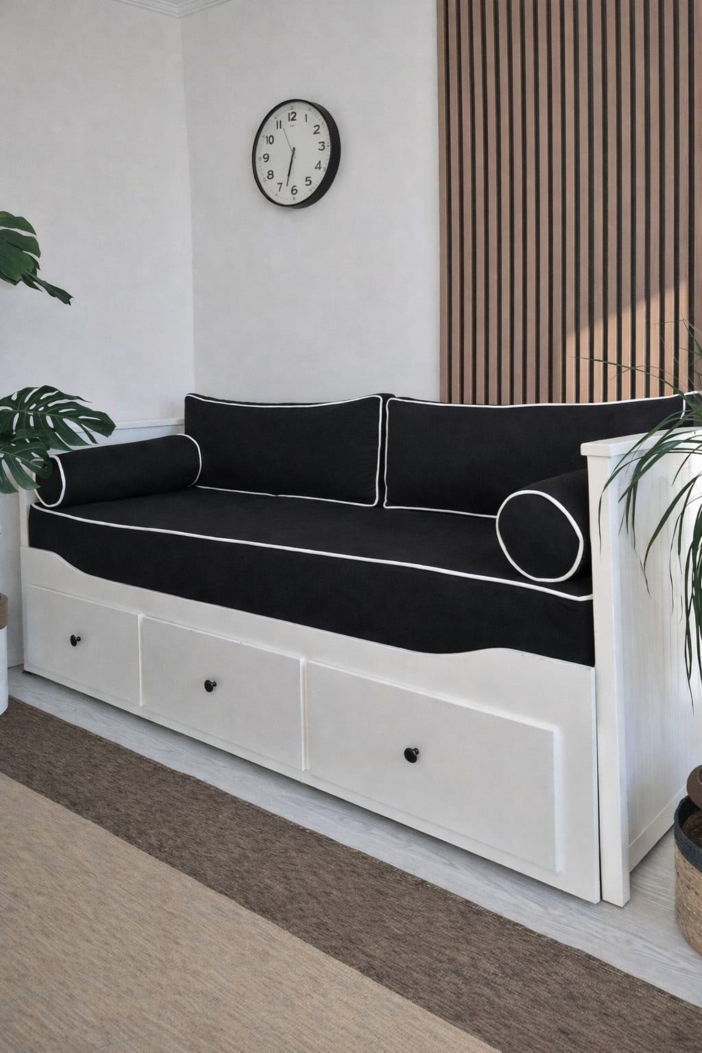 Fermuarlı Soft Kumaş Divan Seti