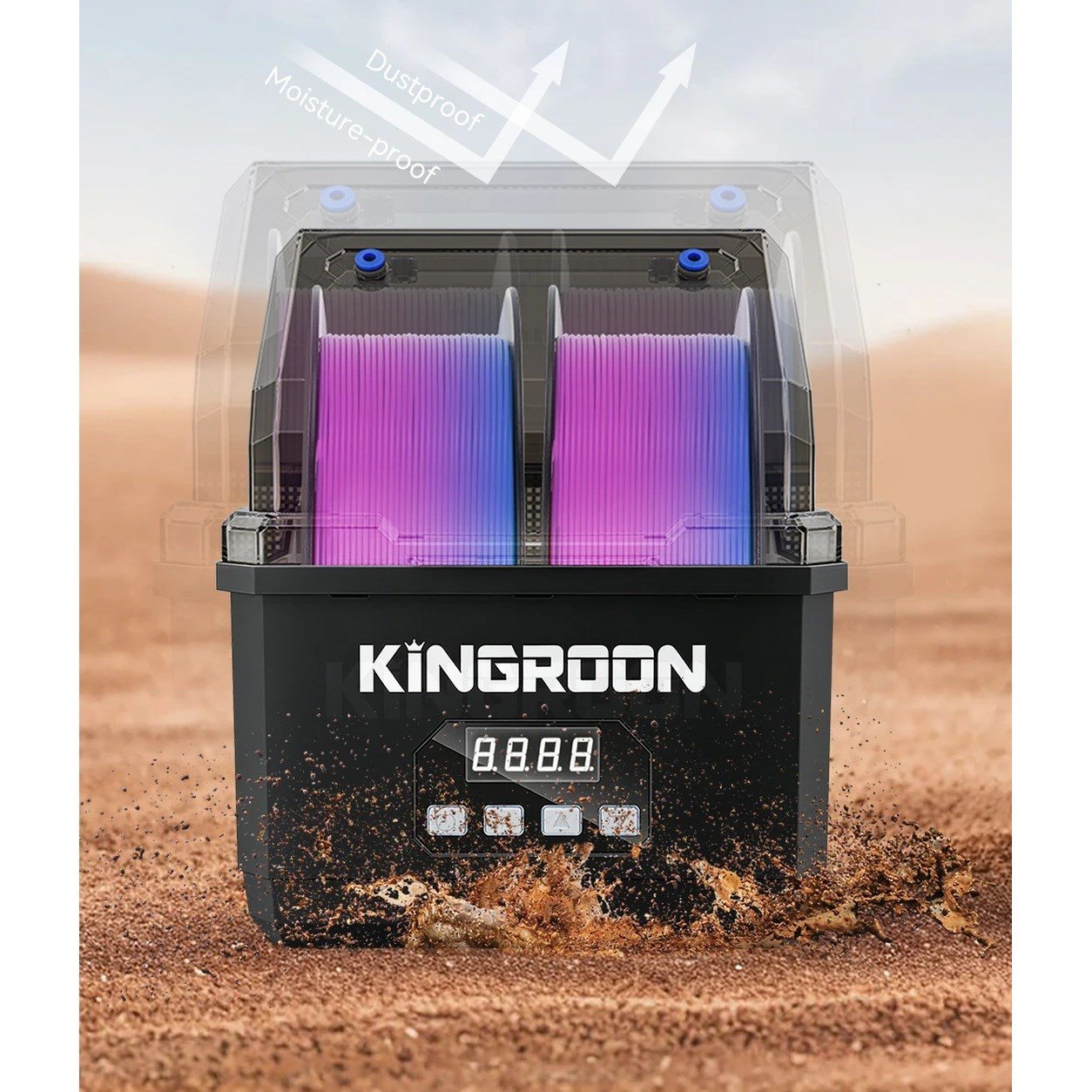 Kingroon Çift Makaralı Filament Kurutucu