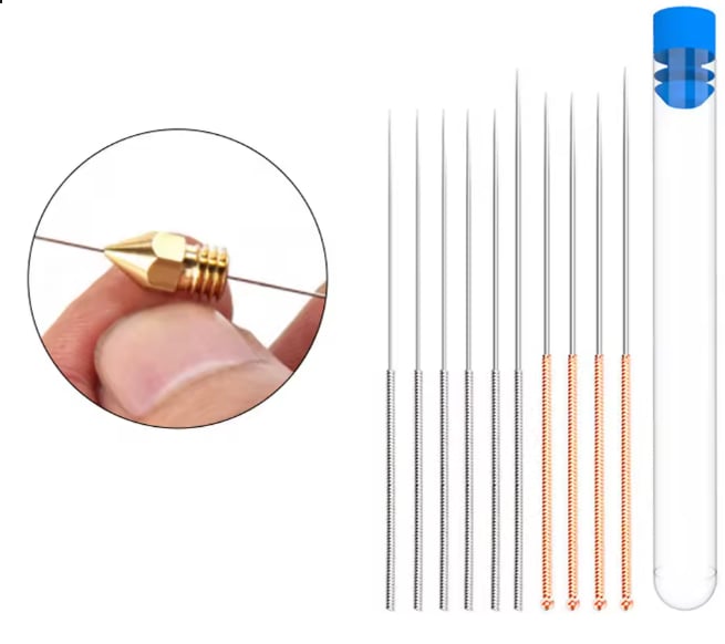 Nozul Temizleme İğne Kiti (0.3mm / 0.35mm / 0.4mm / 0.5mm / 0.6mm)