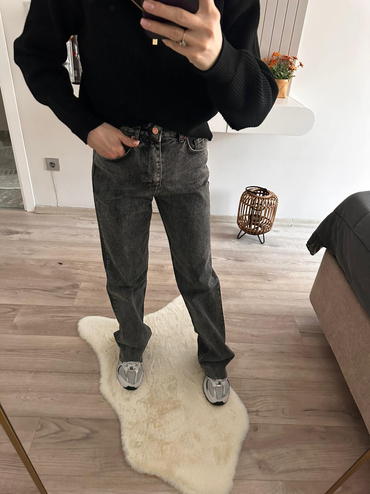 Straight Jean Gri