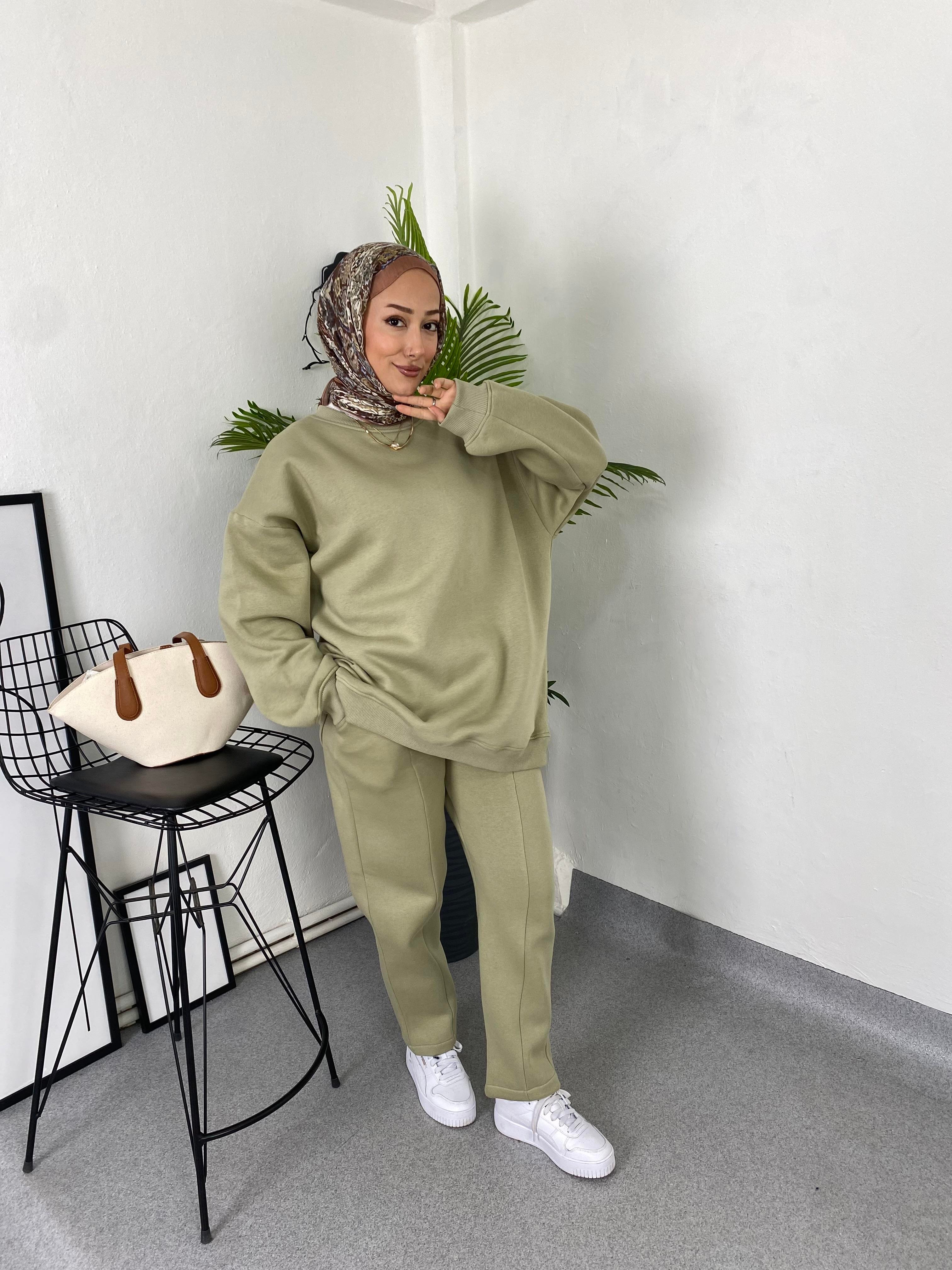 ÜÇ İPLİK POLARLI TAKIM YEŞİL
