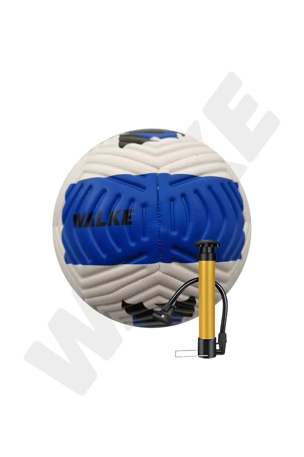 5 Numara Futbol Topu Pompa Hediyeli Mavi