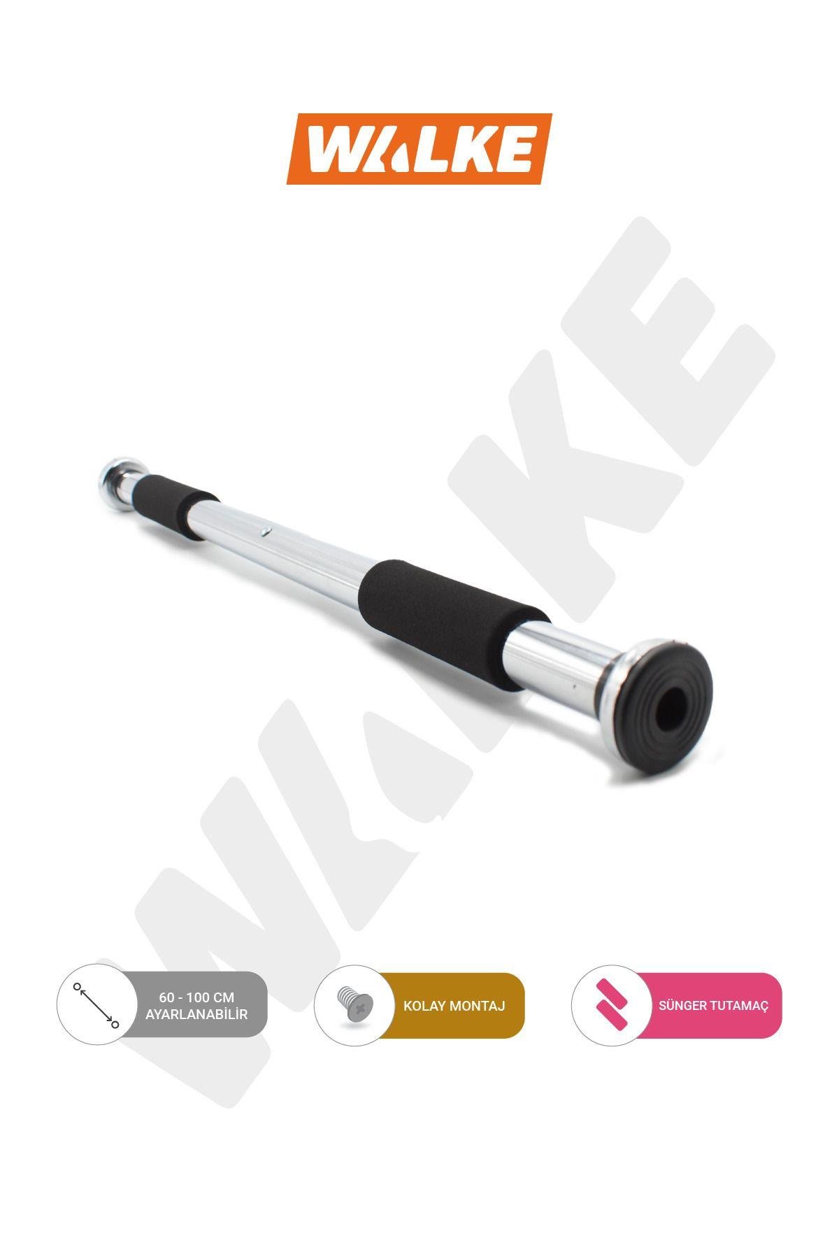 Barfiks Çubuğu 60-100 Cm Çift Süngerli Ayarlanabilir Barfiks Çekme Demiri Barfiks Aleti