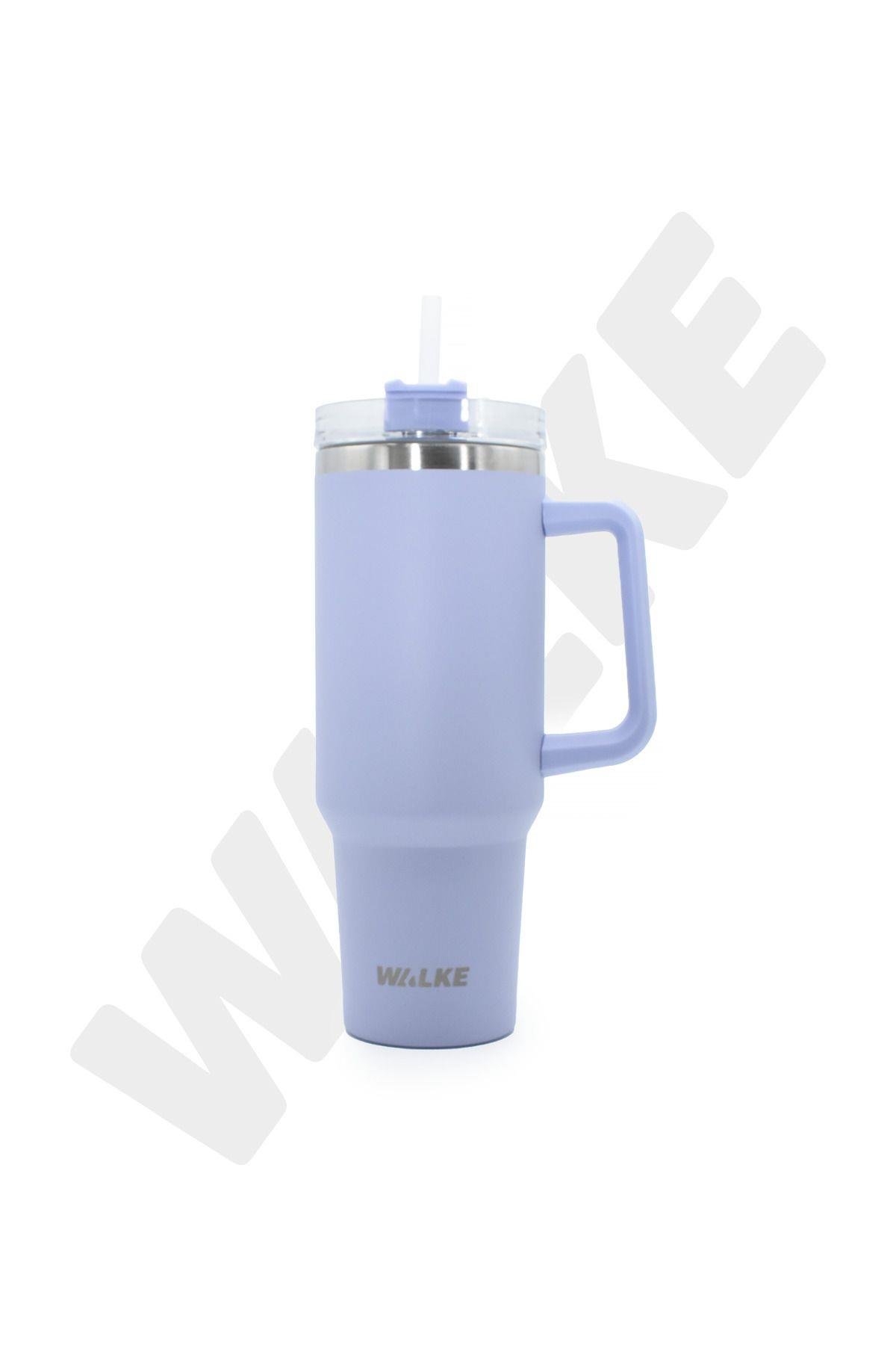 Luxury Pipetli Bardak Termos 1.2 Litre Mor