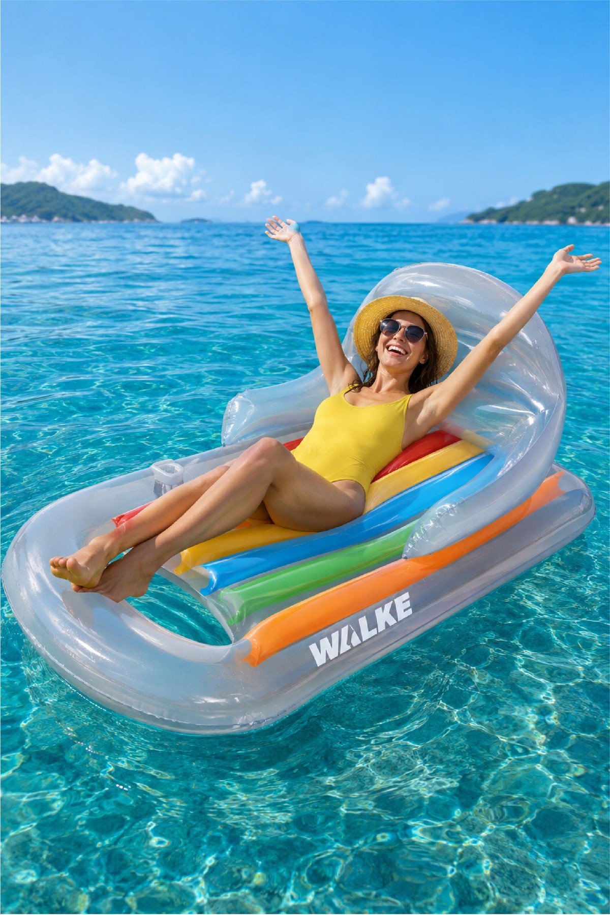 WALKE 13101 ŞİŞME DENİZ YATAĞI GRİ 