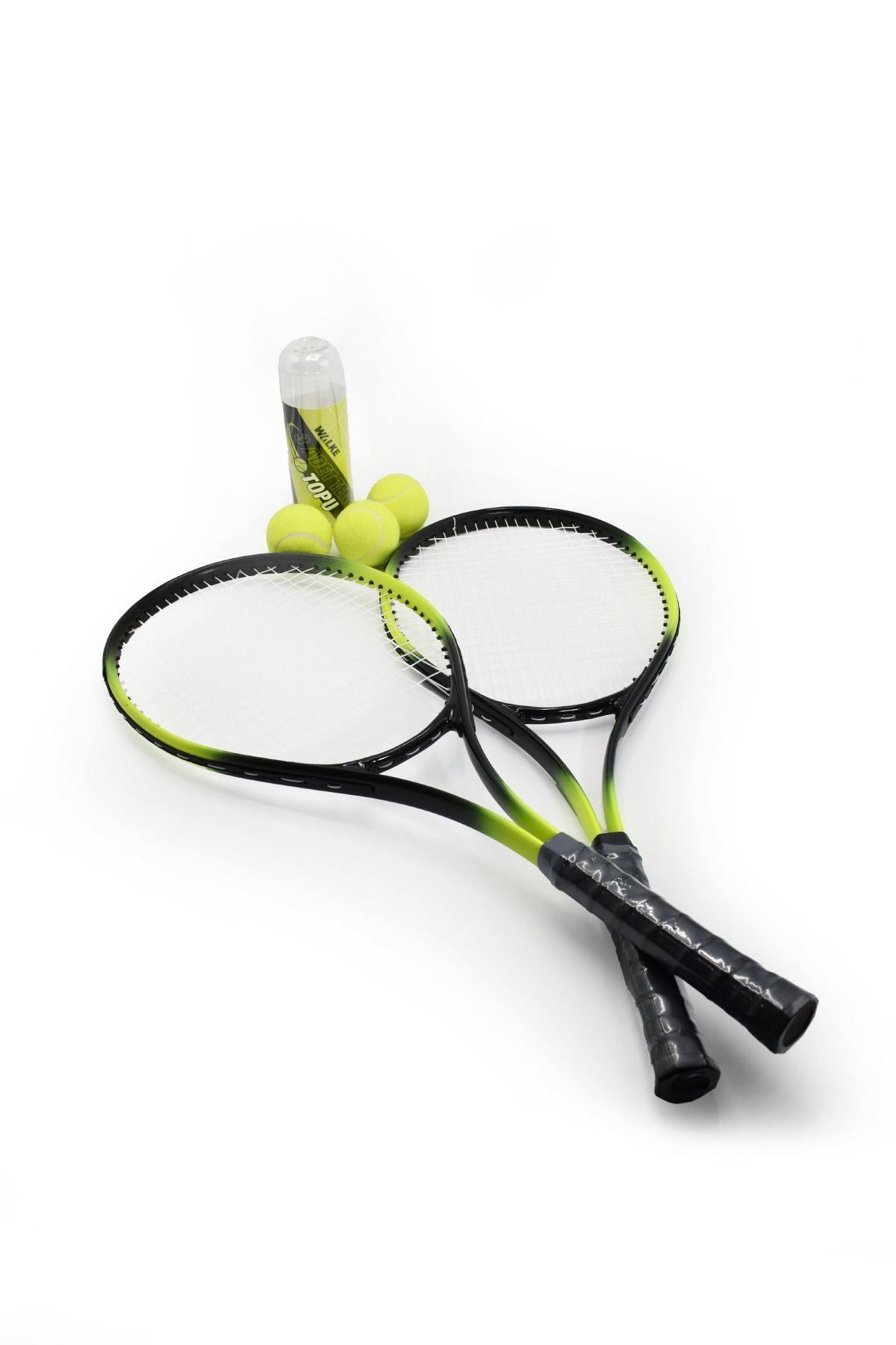 Walke 2 Adet 27 İnç Yetişkin Tenis Raketi + 1 Adet Tenis Çantası + 3 Adet Maç Topu