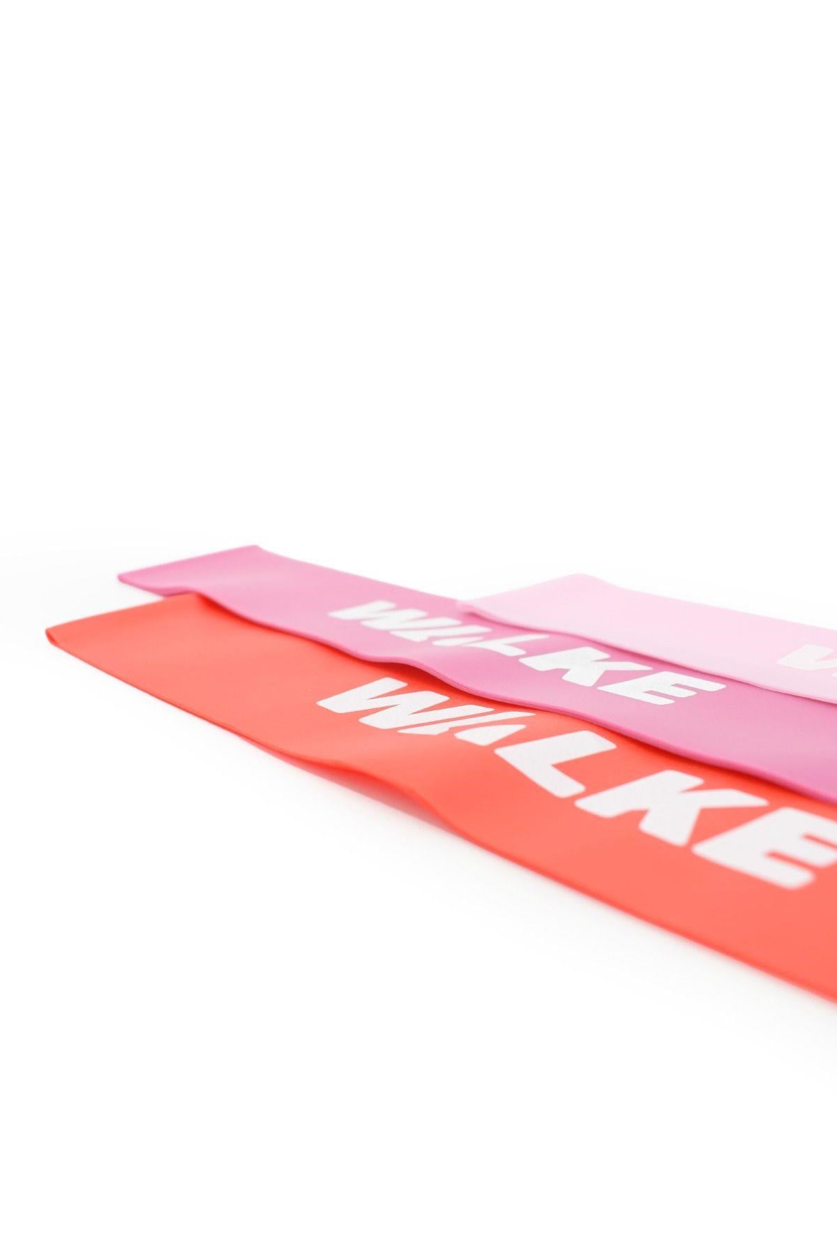 Walke 3 'lü Pilates Bandı Plates Egzersiz Direnç Lastiği Seti