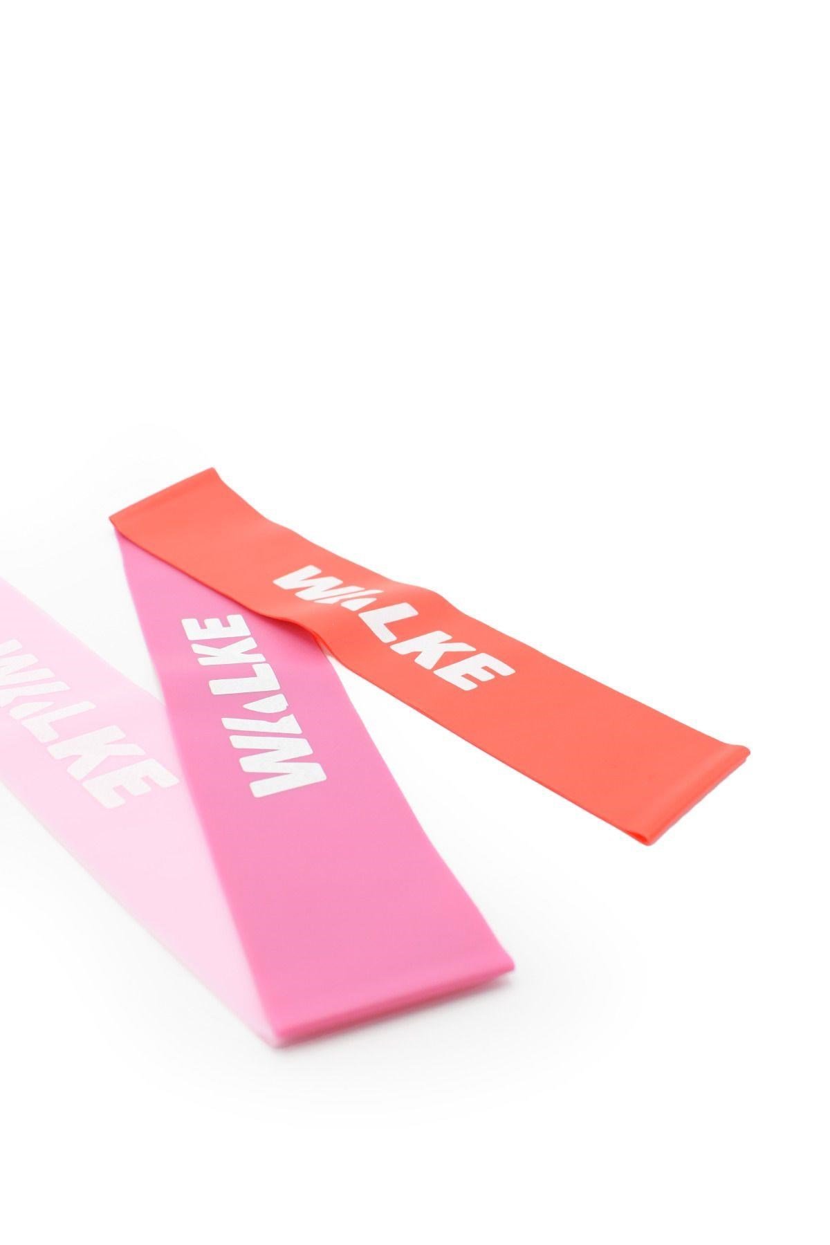 Walke 3 'lü Pilates Bandı Plates Egzersiz Direnç Lastiği Seti