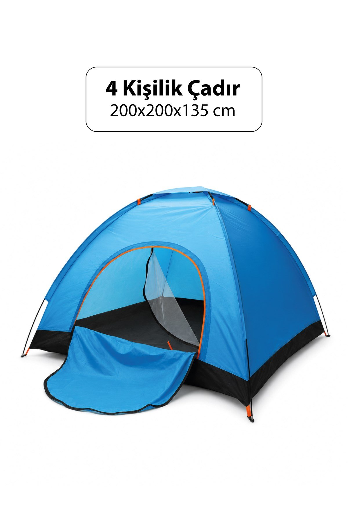 Walke 4 kişilik Kamp Çadırı + Çift Kişilik Yatak + 2 Yastık + 1 Pompa