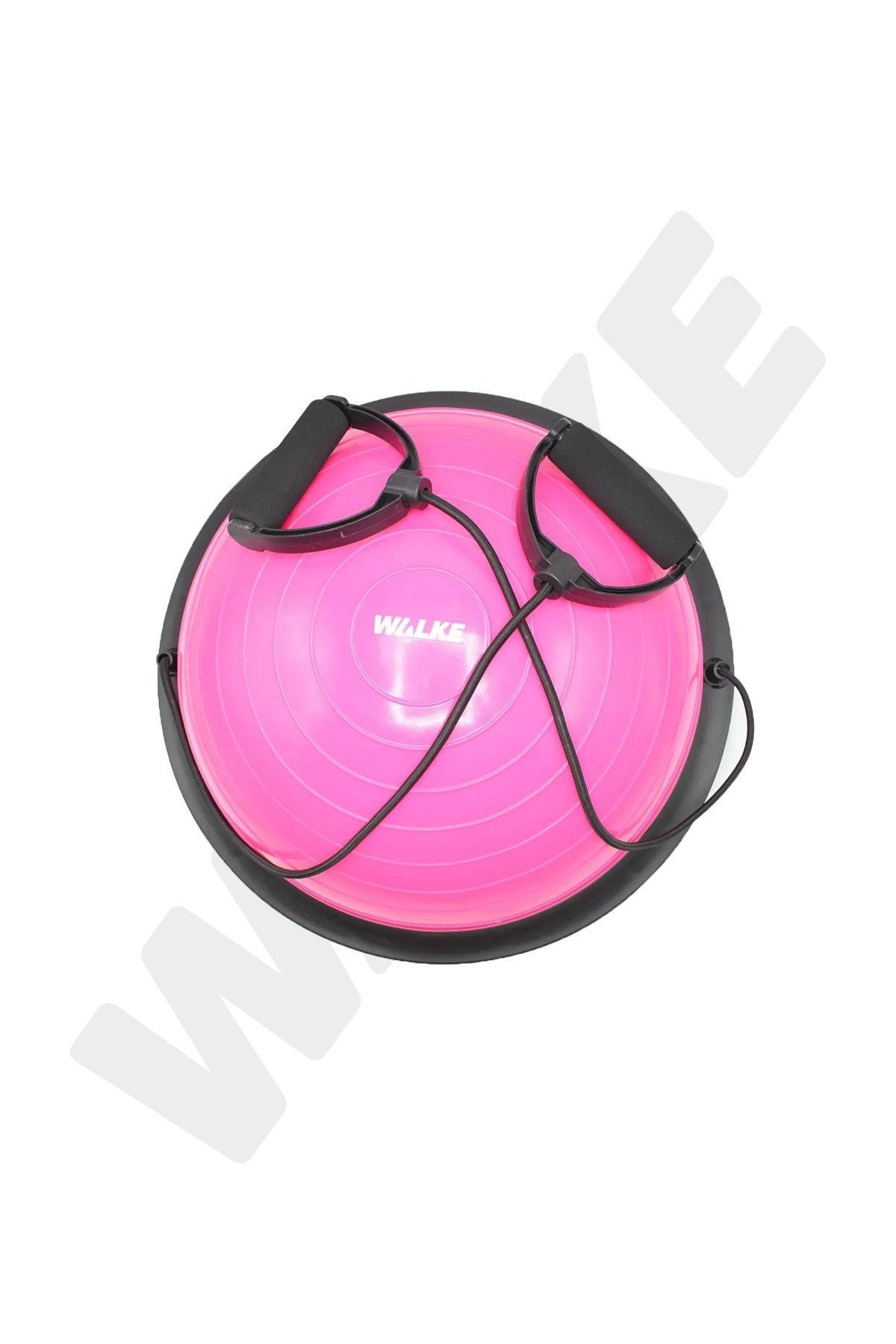 Walke 45 Cm Bosu Ball Yarim Denge Topu Pilates Aleti Direnc Lastikli Pompa Dahildir