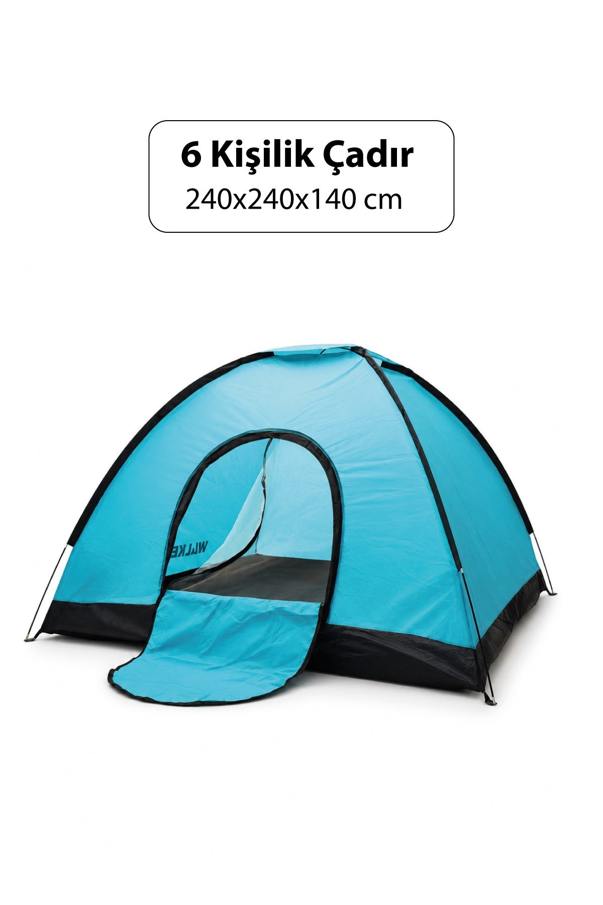 Walke 6 Kişilik Kolay Kurulum Kamp Çadırı Su Geçirmez   240*240*140 CM