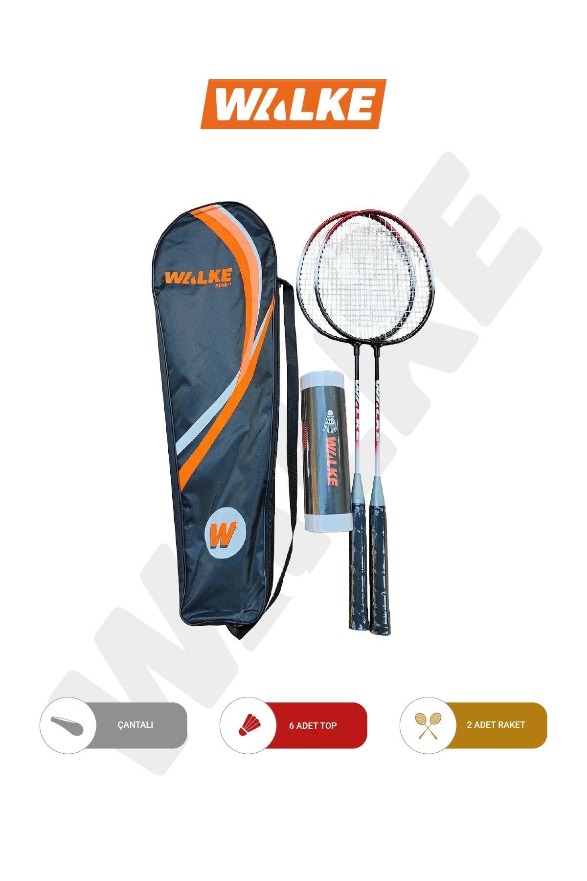 Walke Badminton Raket Seti Çantalı 6 Adet Top Hediyeli