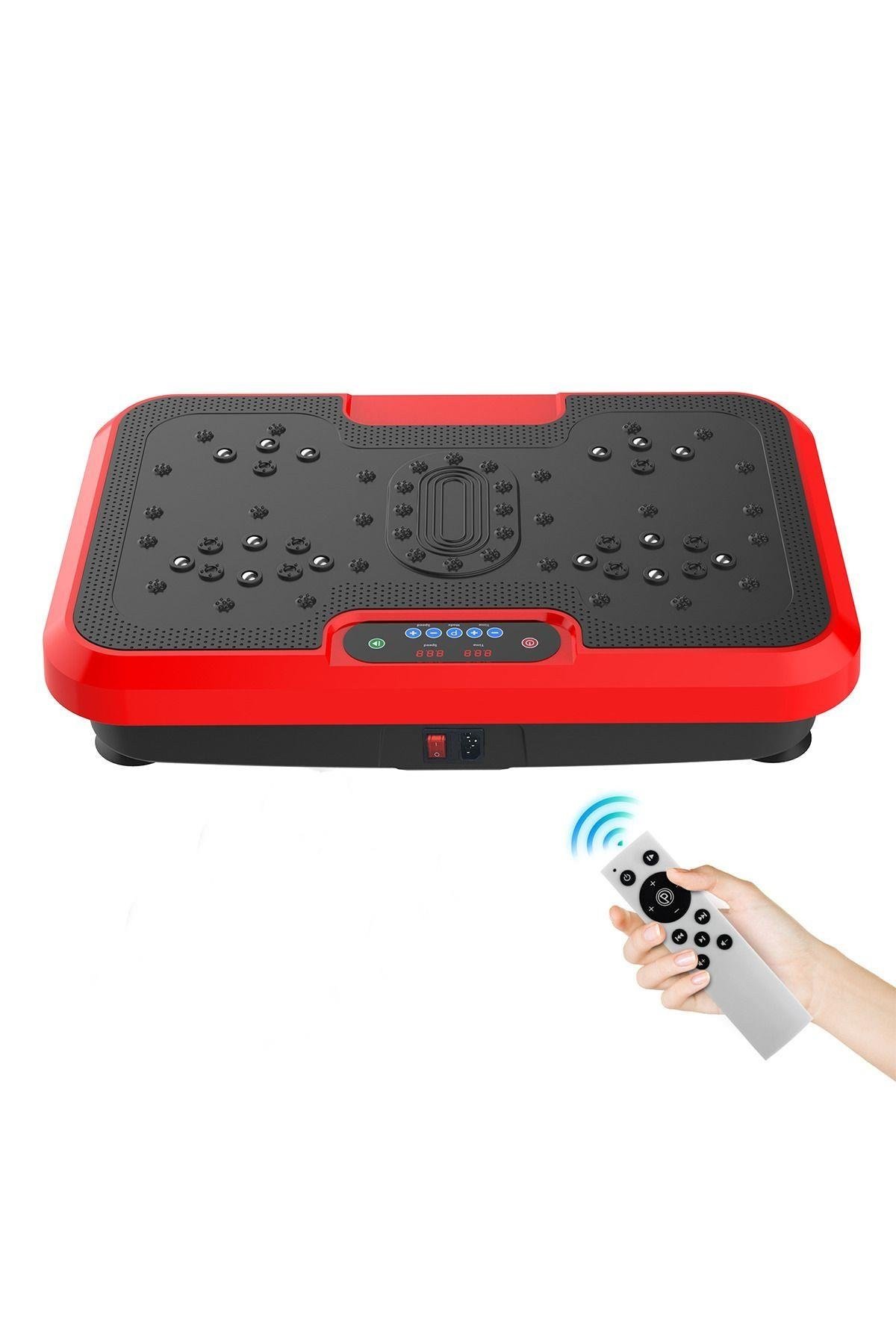 Walke Elite Plates Titreşimli Egzersiz Aleti WXA702 Kırmızı Renk ile Kol Bacak Karın Egzersizi İçin