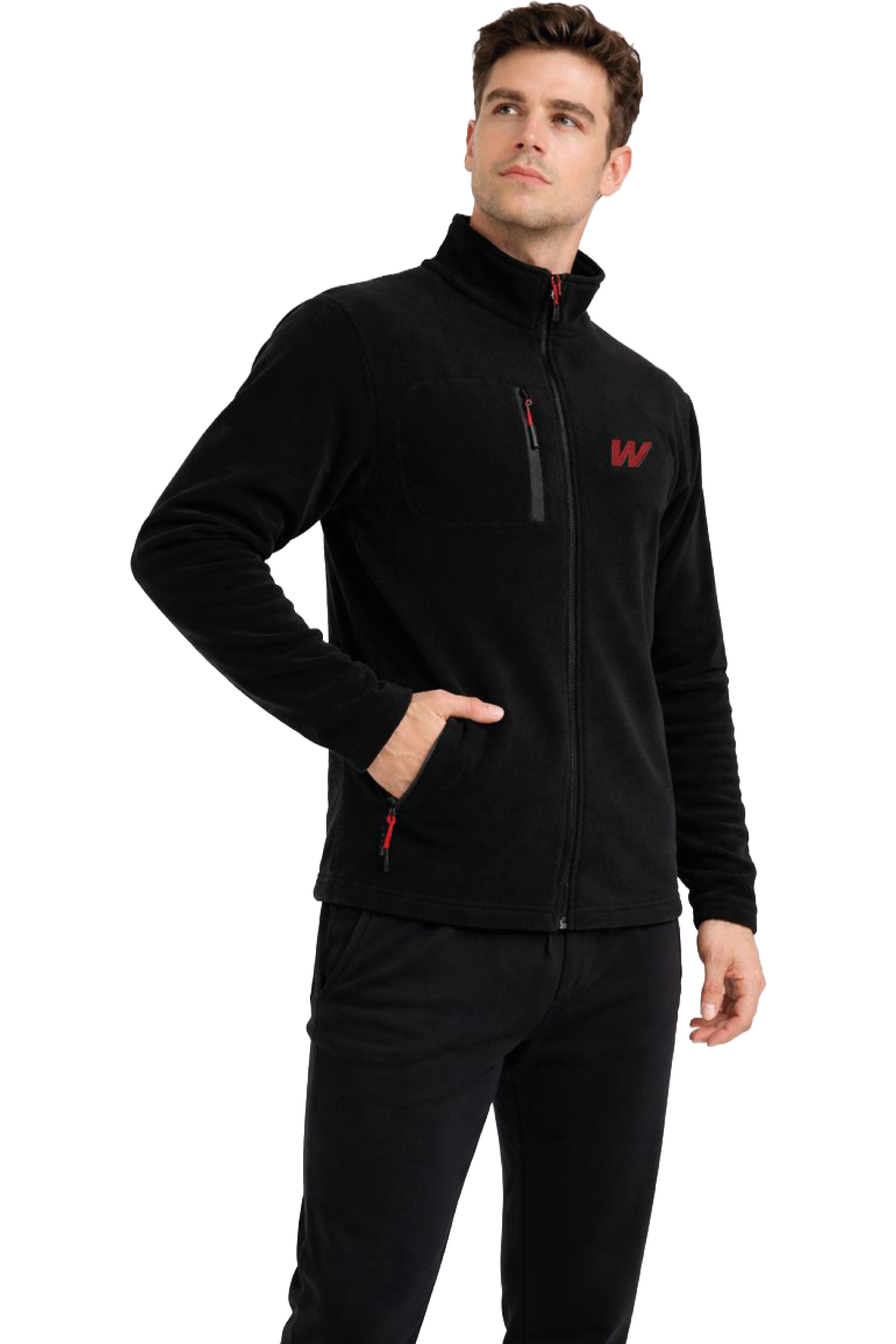 WALKE ERKEK TAM FERMUAR POLAR BEDEN-S