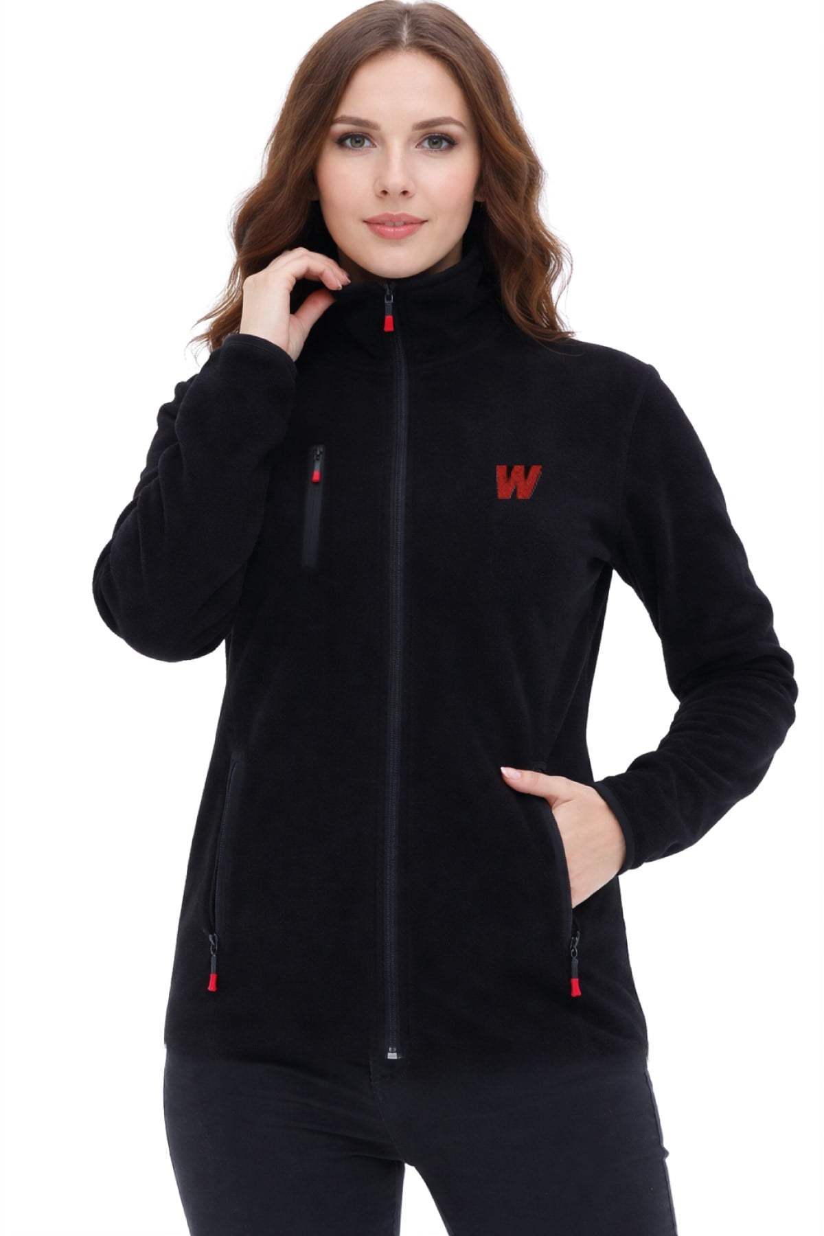WALKE KADIN TAM FERMUAR POLAR BEDEN-L