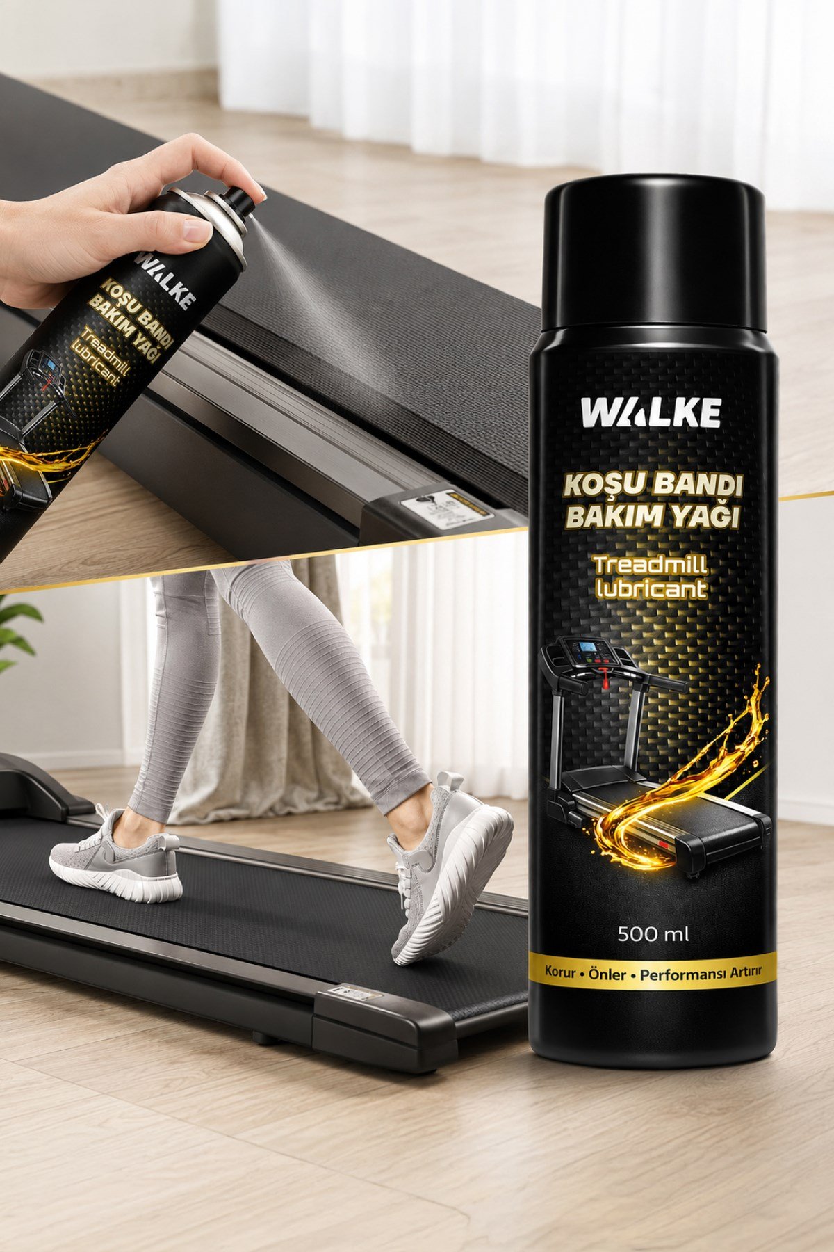 Walke Koşu Bandı Yağı Spreyi Silikon Sprey 500 ml Tekli