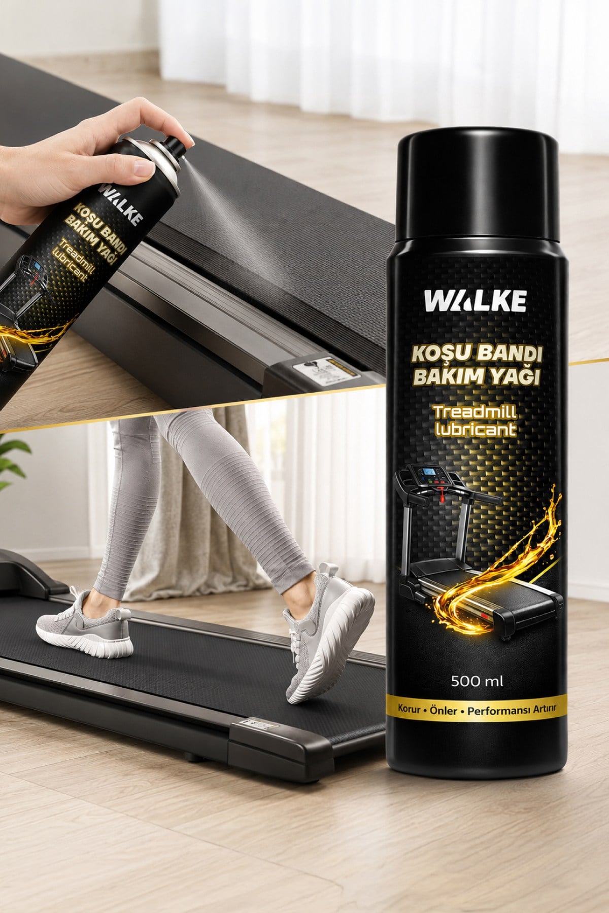 Walke Koşu Bandı Yağı Spreyi Silikon Sprey 500 ml Tekli