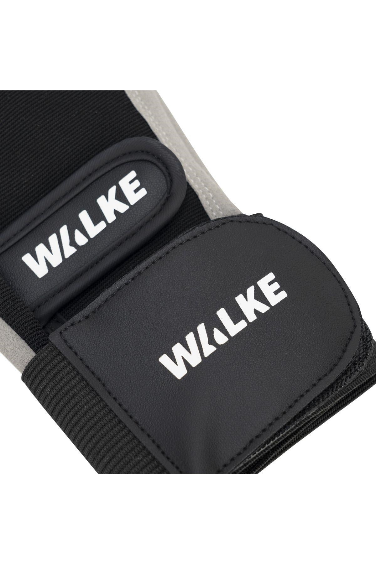 Walke L Beden Bilek Bandajlı Gri Ağırlık Body Fitness Eldiveni
