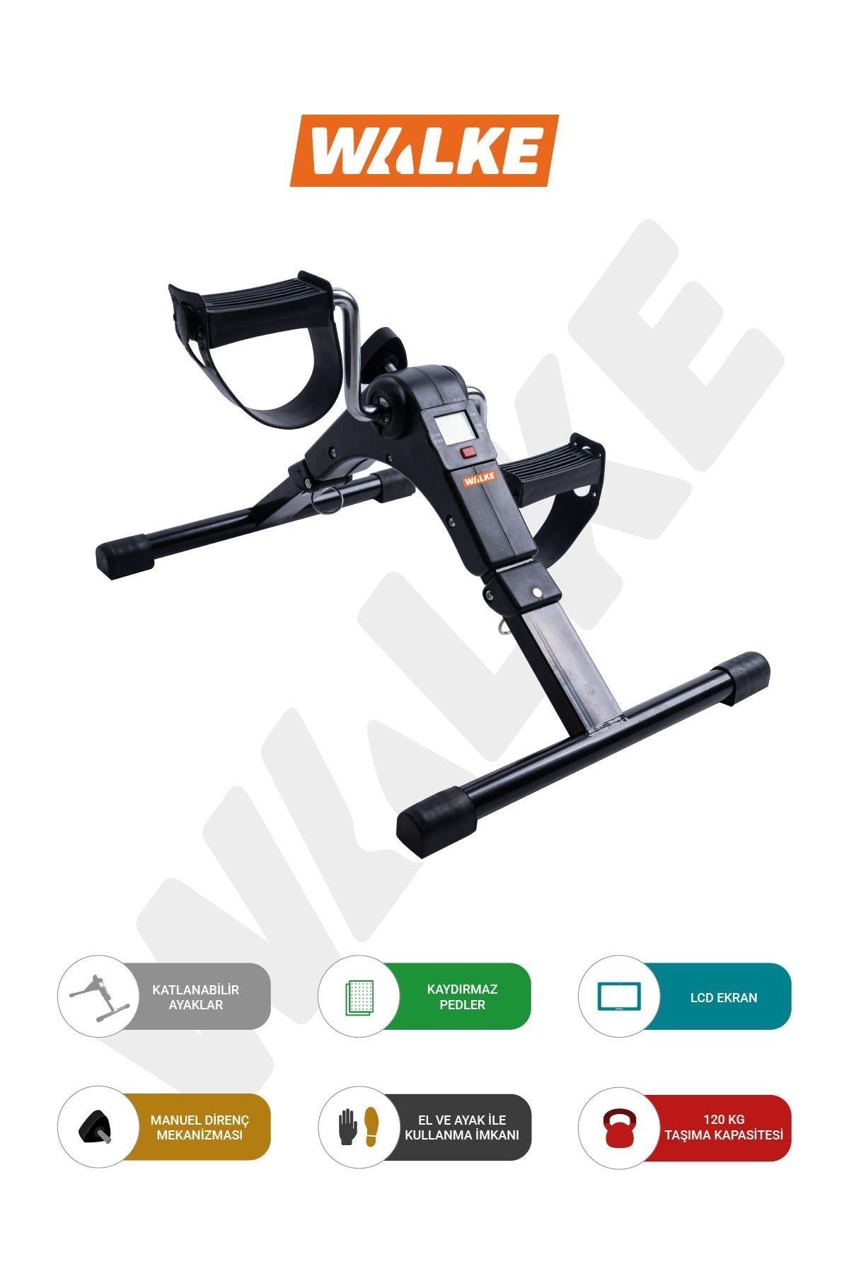 Walke Mini Kondisyon Bisikleti El Ayak Bisikleti Göstergeli Portatif Mini Bike
