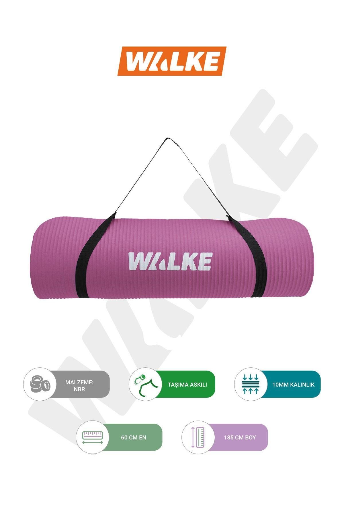 Walke Premium 10 mm Taşıma Askılı Pilates Minderi Yoga Matı