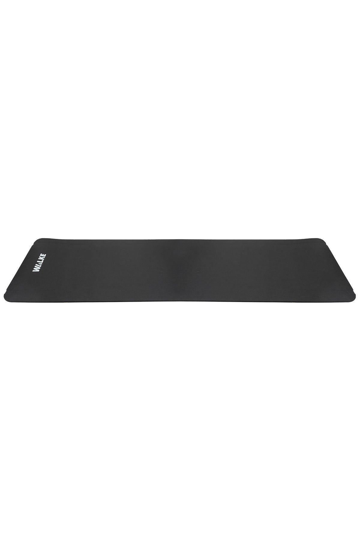 Walke Premium 10 mm Taşıma Askılı Pilates Minderi Yoga Matı Siyah