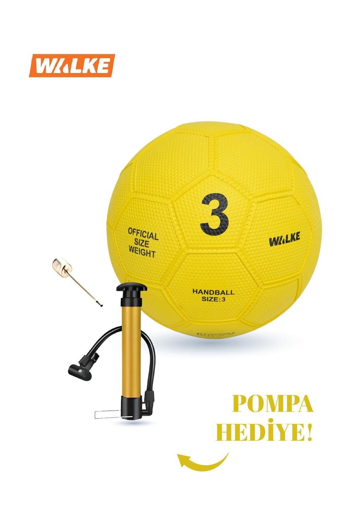 Walke Premium 3 Numara Kauçuk Hentbol Topu Pompa Hediyeli