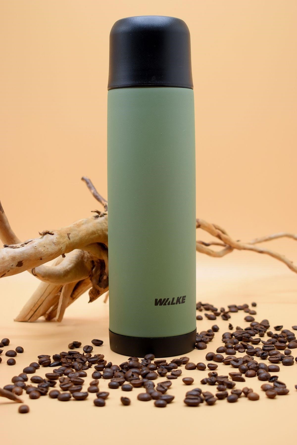 Walke Premium 750 ml Çift Katmanlı Paslanmaz Çelik Termos Bardaklı 0,75 ml