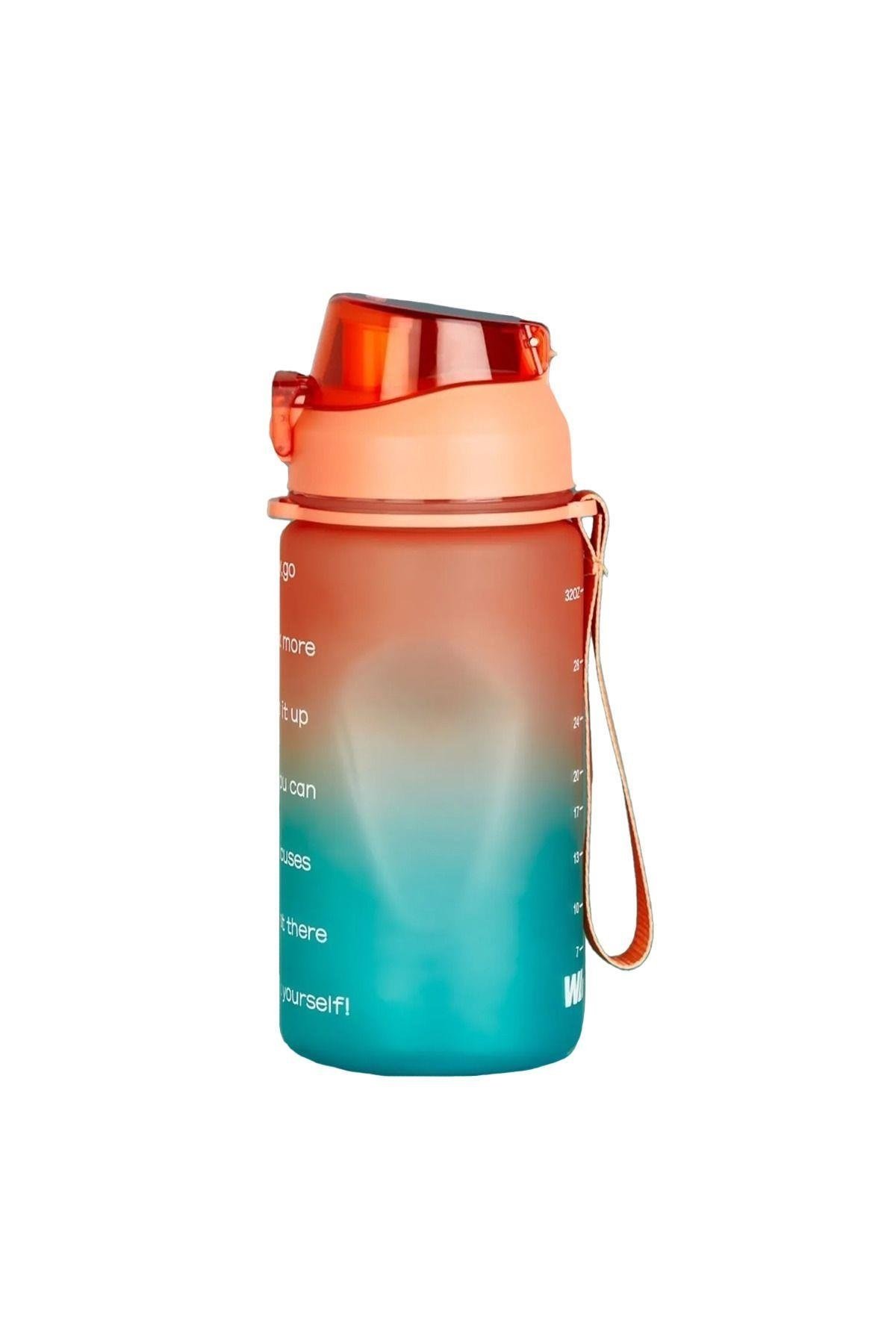 Walke Premium Bottle 1.0 Litre Motivasyonel Tritan Su Matarası Su Şişesi Suluk (BPA İÇERMEZ)